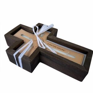 Wooden Cross Shaped Candle